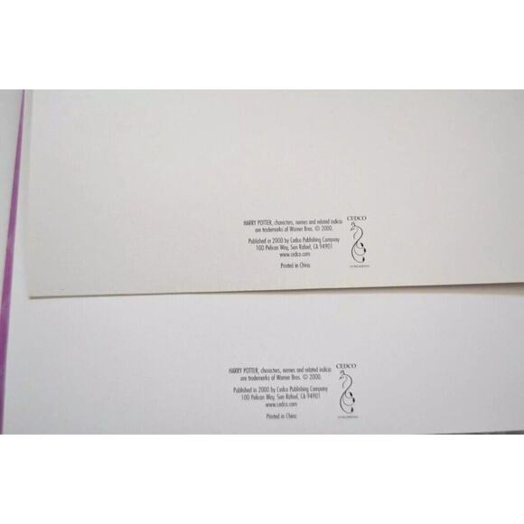 HOGWARTS HARRY POTTER 18 Note Cards & Envelopes Boxed 6x3 Designs Vintage NIB - Picture 3 of 3